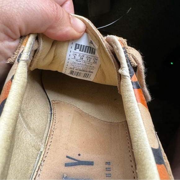 Puma x fenty creepers Rihanna orange camo platform leather sneakers women’s 7.5 - Picture 8 of 8